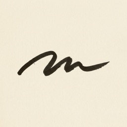 One Line in Time app icon: a single ink stroke