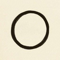 A Spell of Work app icon: a hand-drawn ink ring
